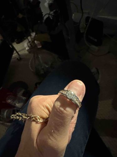 Round Brilliant Diamond Engagement Ring with Channel-Set Shoulders