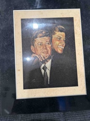 Vintage John F. Kennedy Political Portrait Plaque