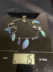 Artisan Enamel and Bead Droplet Necklace