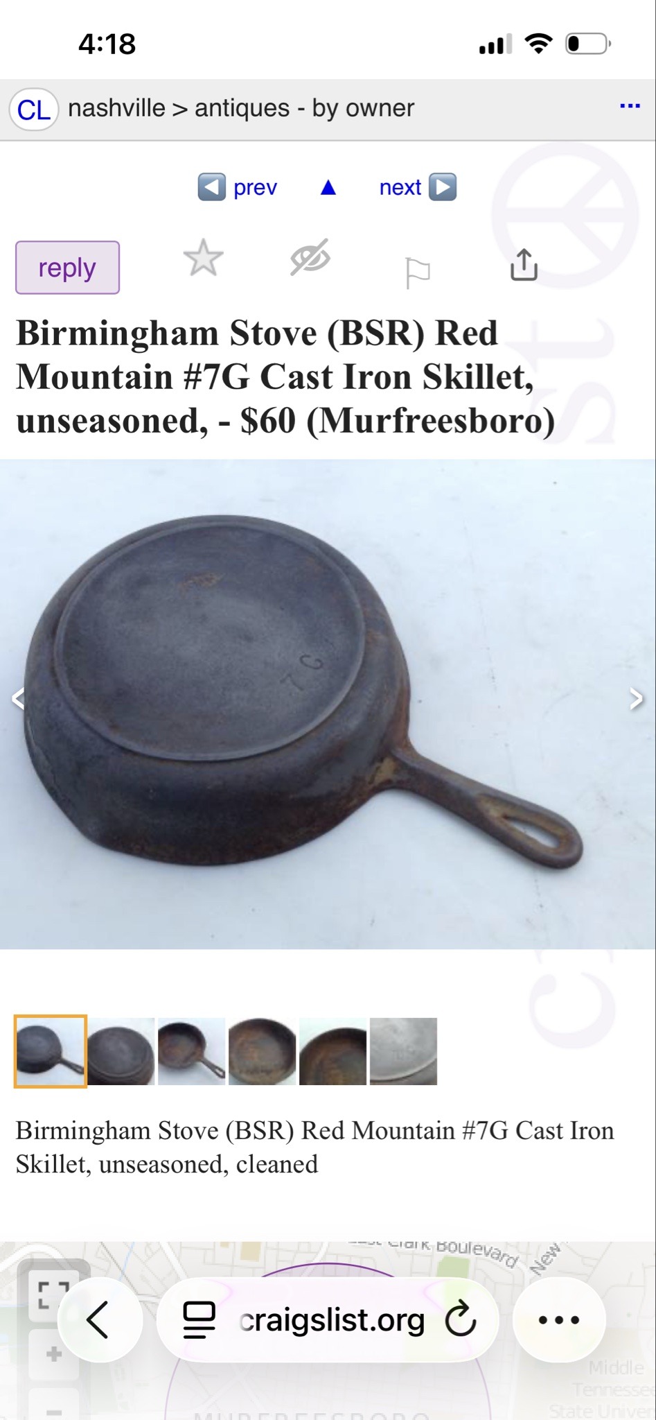 Submitted photo of Cast Iron Skillet