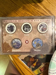 Historical Moments in War History Commemorative Medallion Set