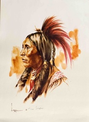 Limited Edition Print 'Indian Headress'