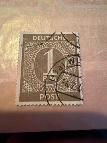 German 1 Reichsmark Postage Stamp (1923 Inflation Period)