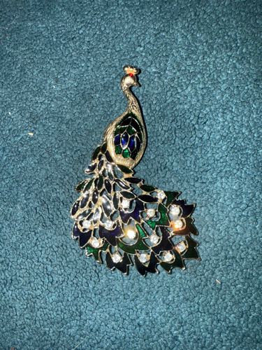 Peacock Brooch
