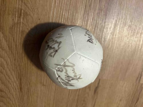 Signed Mini White Soccer Ball