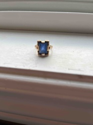 Vintage Art Deco Style Single-Stone Ring