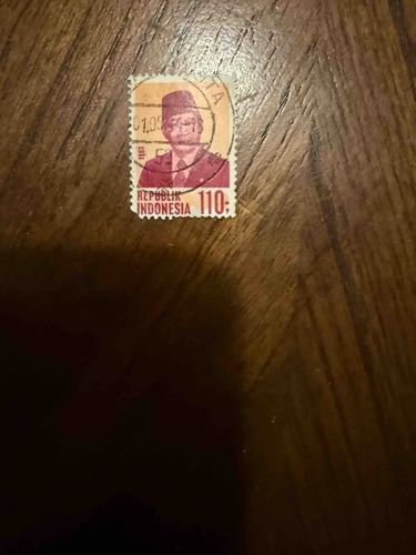 110 Rupiah President Suharto Postage Stamp