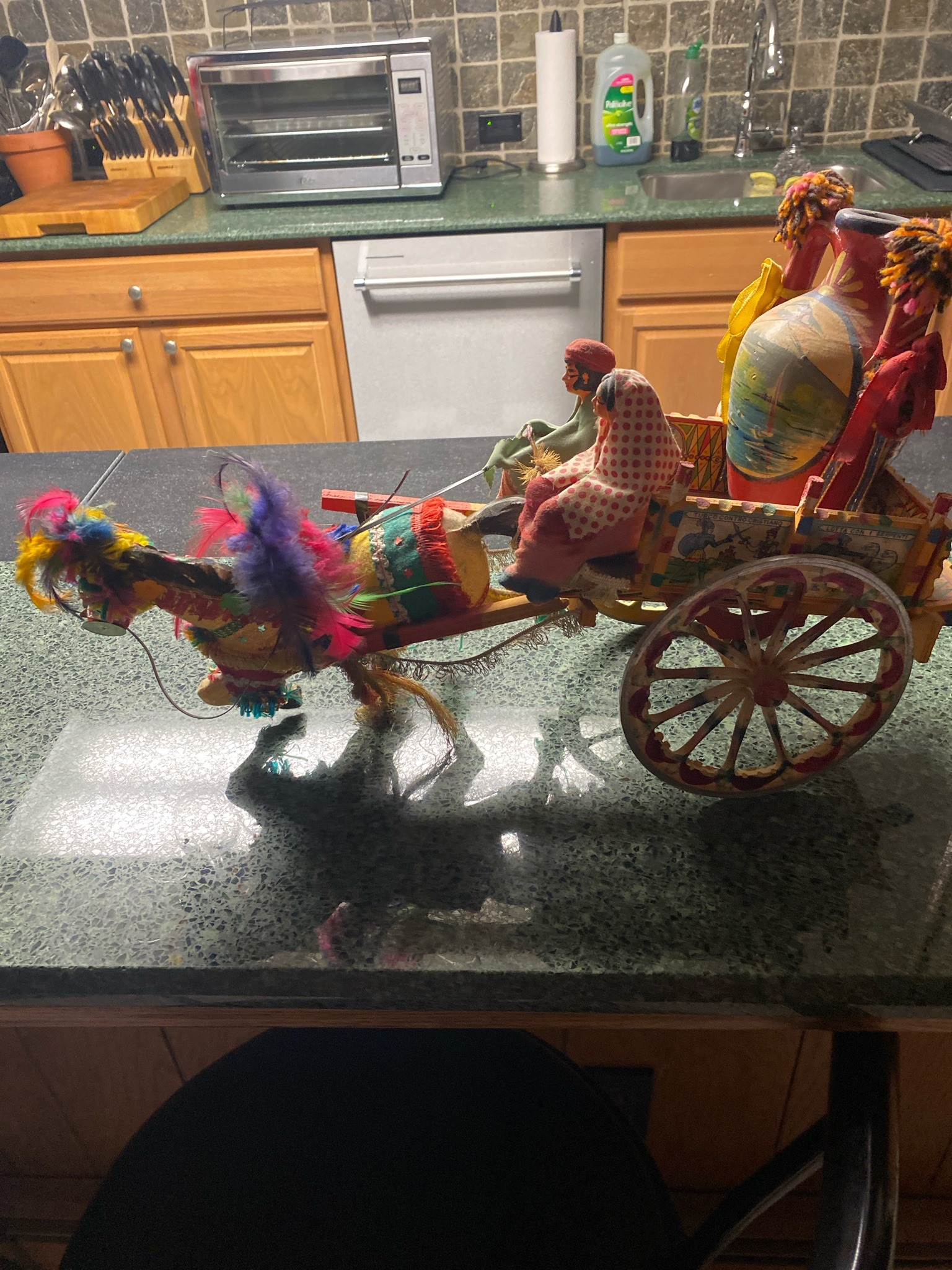Submitted photo of Sicilian painted horse cart model