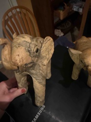 Papier-mâché Elephant Figurine