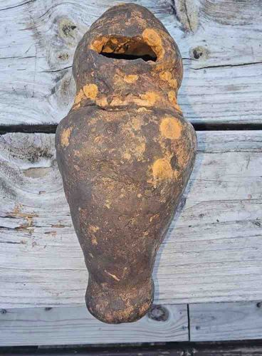 Ancient Ovoid Terracotta Vessel/Effigy