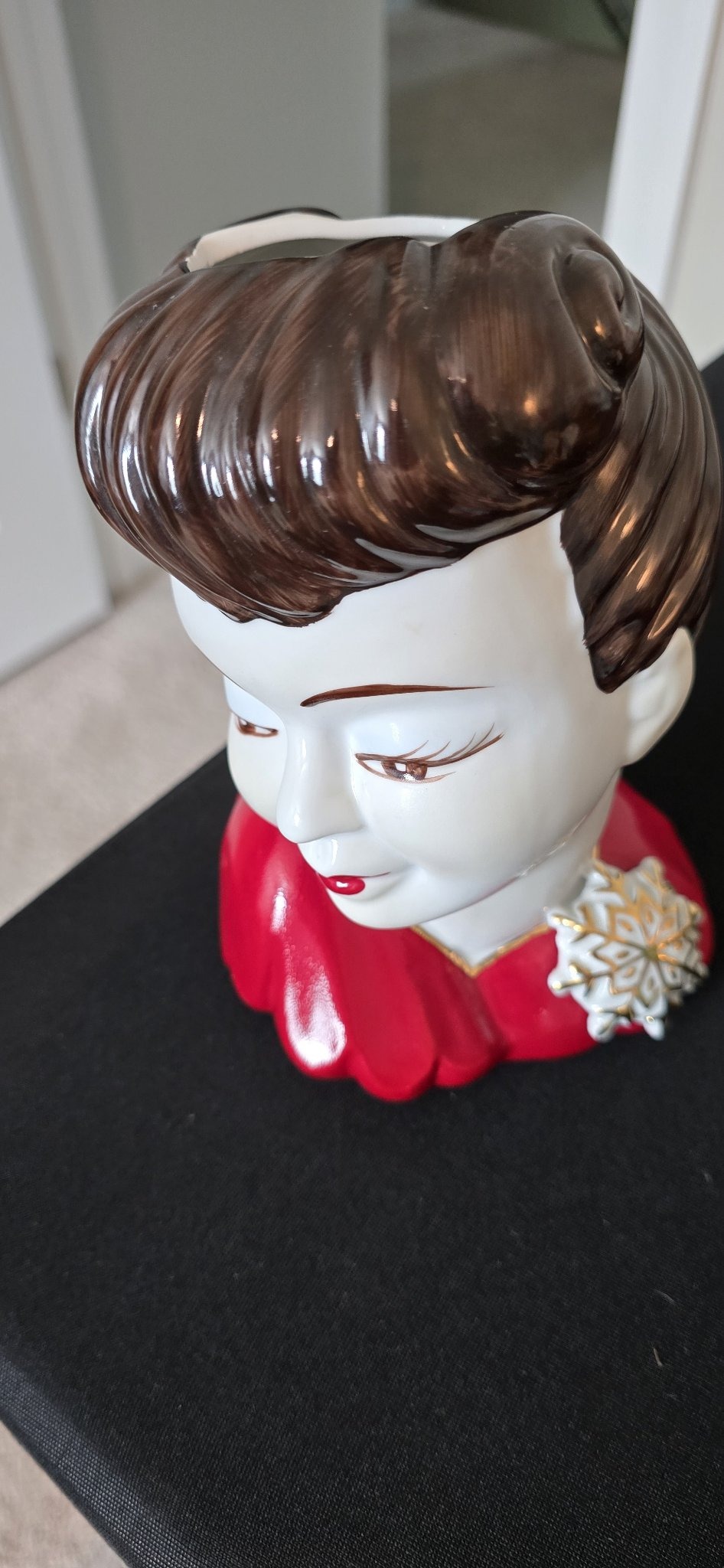 Submitted photo of Ceramic head vase depicting a woman