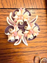 Seashell Cluster Brooch