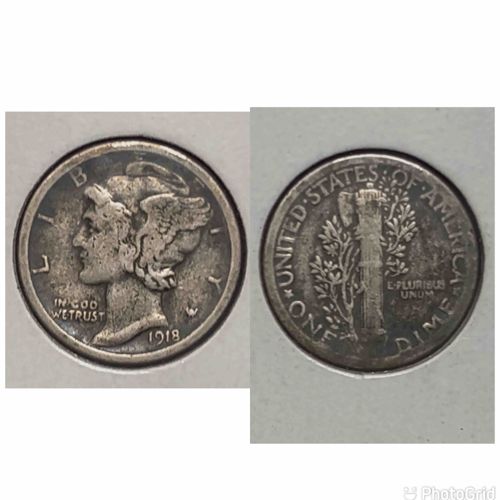 1918 Winged Liberty Head (Mercury) Dime