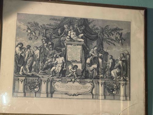 Classical Allegorical Copperplate Engraving