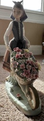 Lladro 'Girl with Wheelbarrow' Figurine