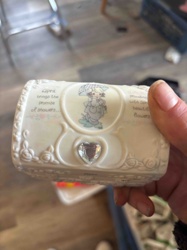 Precious Moments April Showers Enesco Trinket Box