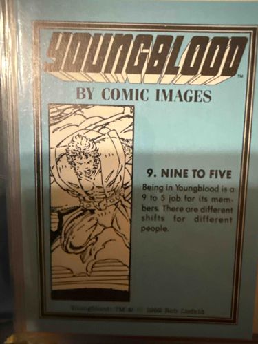 1992 Comic Images Youngblood Trading Card #9 'Nine to Five'