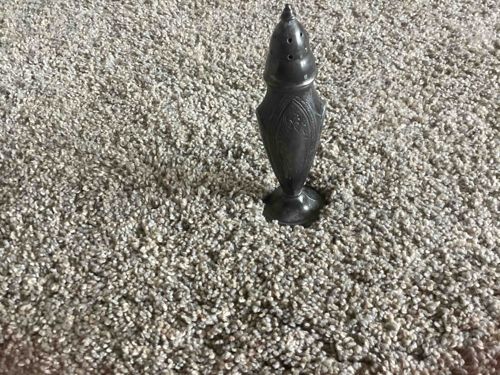 Antique Metal Pepper Shaker
