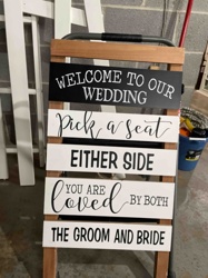 Wedding Welcome and Seating Sign