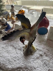 Porcelain Goldfinch Figurine