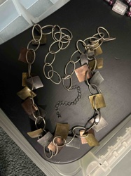 Mixed Metal Multi-Tone Fashion Necklace
