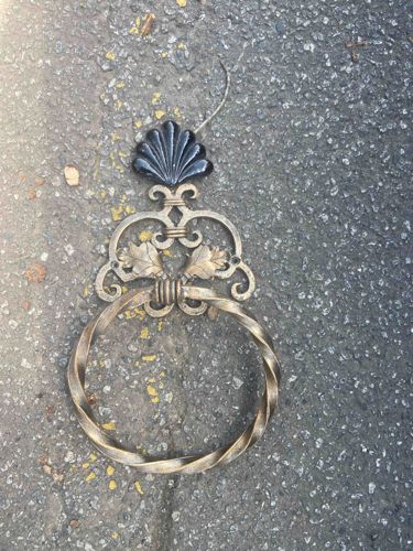 Forged Metal Towel Ring