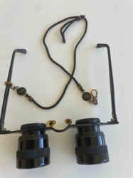 Vintage Opera Glasses with Spectacle Frame and Olympic / Ray-Ban Charms