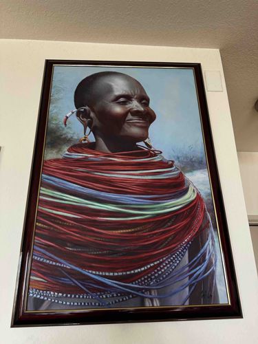 Portrait Painting of an African Woman
