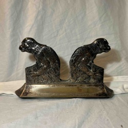 Art Deco Cast Metal Monkey Figurine / Paperweight
