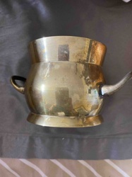 Brass Traditional Indian Pot with Spout and Handle