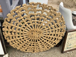 Carved Wooden Decorative Wall Medallion