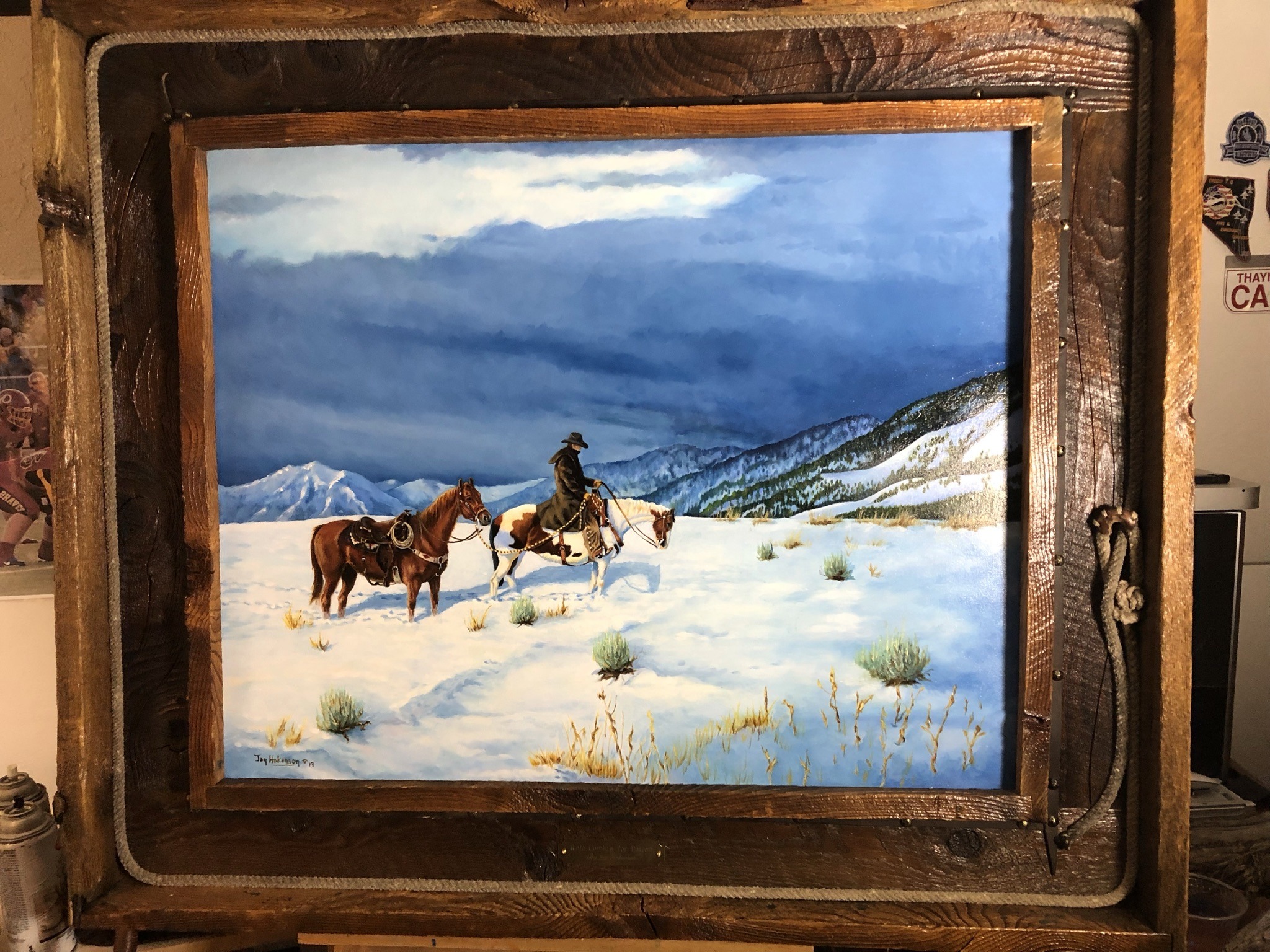Submitted photo of Oil painting signed 'Joy Hakonson'