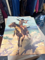Native American on Horseback Print by G.G. Reynaud