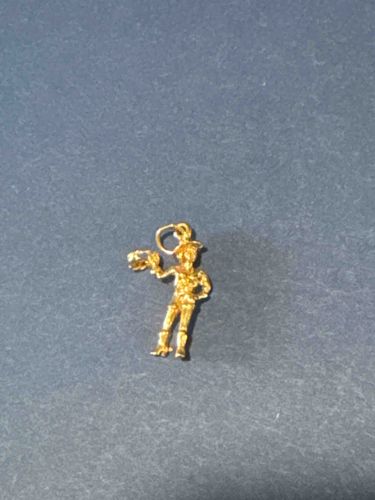 14k Gold Cowboy Charm