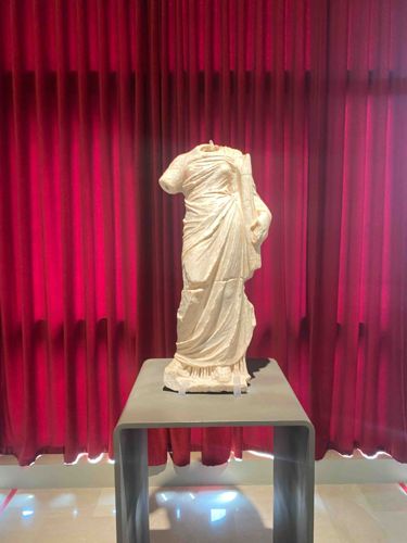 Ancient Roman or Greek Draped Female Torso Sculpture