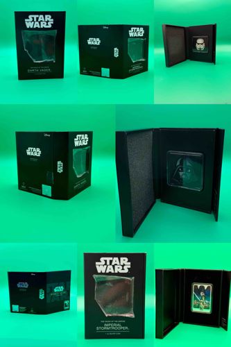 Star Wars 1 oz Silver Coin Collection (Darth Vader, Imperial Stormtrooper, Return of the Jedi 40th Anniversary)