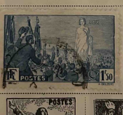 French 'Peace' Postage Stamp
