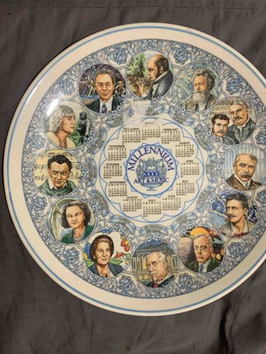 Wedgwood Millennium 2000 Art & Music Calendar Plate