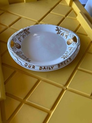 Our Daily Bread Ceramic Oval Serving Dish