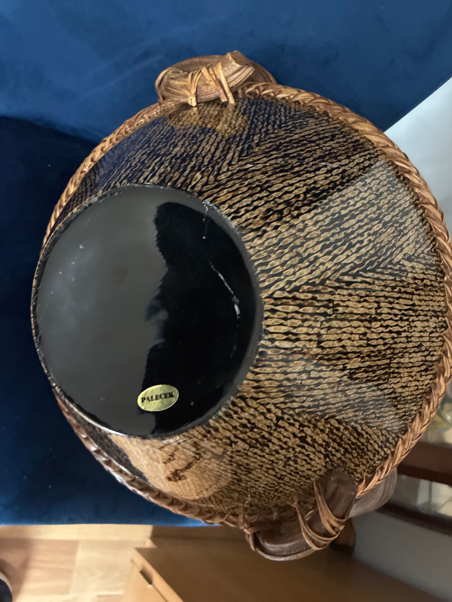 Submitted photo of Palecek woven basket (not authenticated)