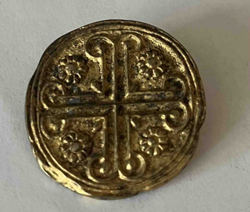 Antique Style Cross Floral Brooch/Pendant