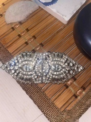 Art Deco Rhinestone Dress Clip