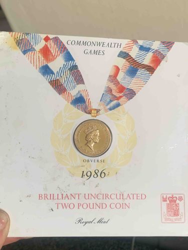 1986 Commonwealth Games Brilliant Uncirculated Two Pound Coin