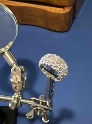 White Gold Diamond Cluster Ring