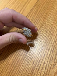 Gold and Diamond Cluster Ring