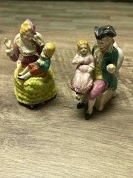 Pair of Porcelain Rococo Style Figurines (Family Groupings)