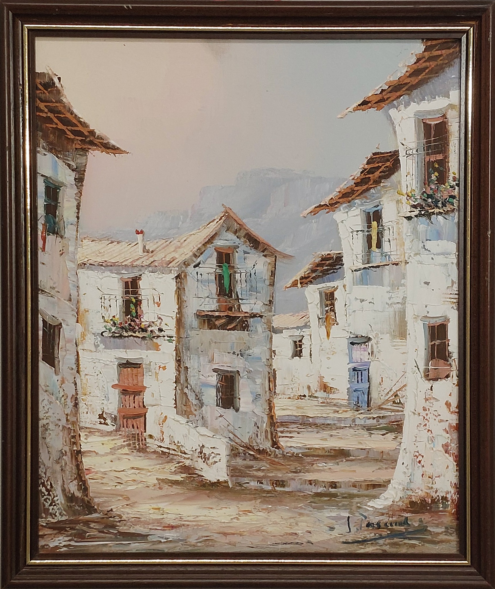 Submitted photo of Oil painting on canvas bearing a signature reading 'J. Pascual'