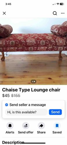 Victorian Style Chaise Lounge