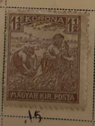 Agricultural Scene Hungarian Stamp