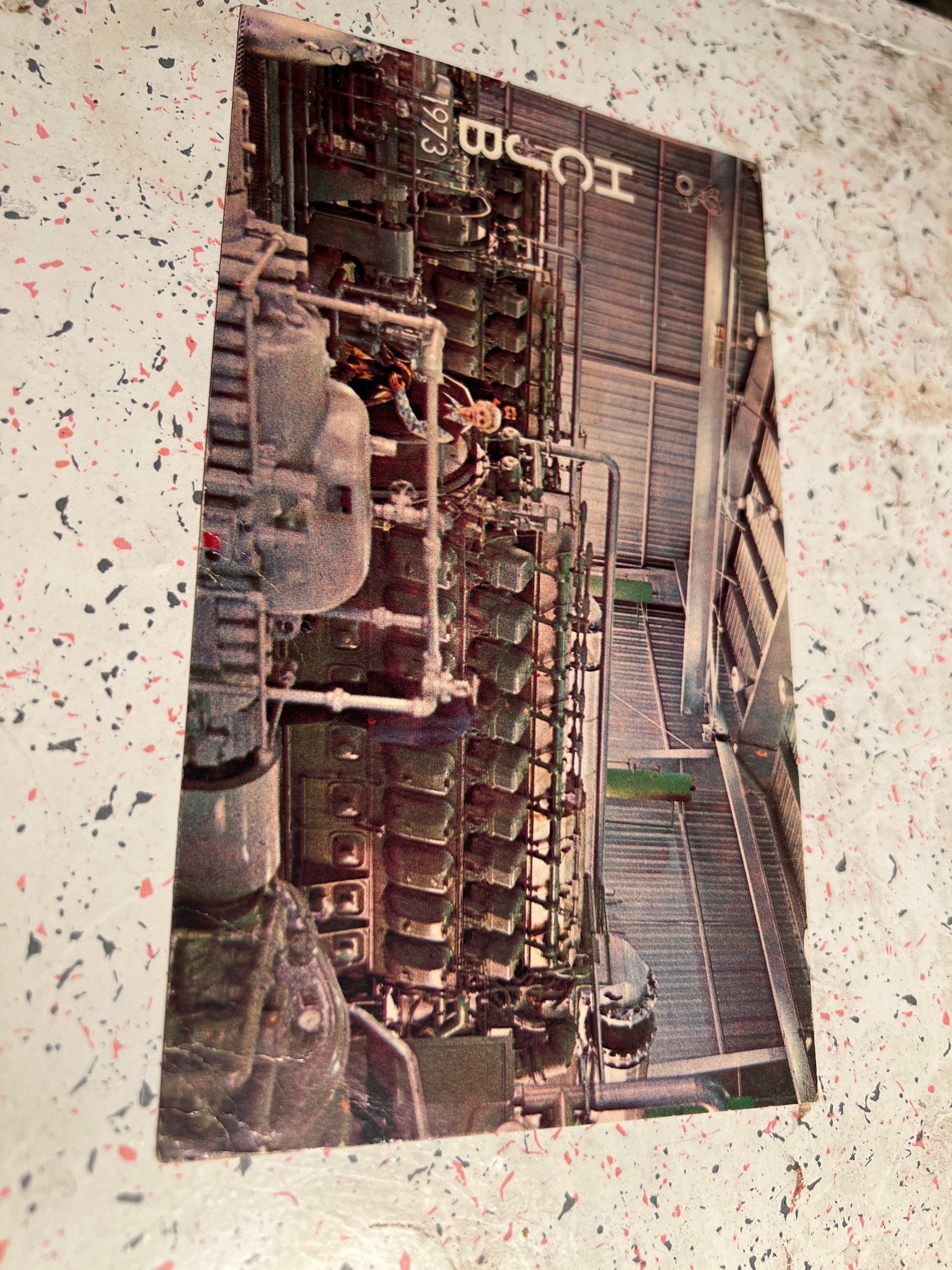 Submitted photo of Vintage industrial machinery postcard (unauthenticated)